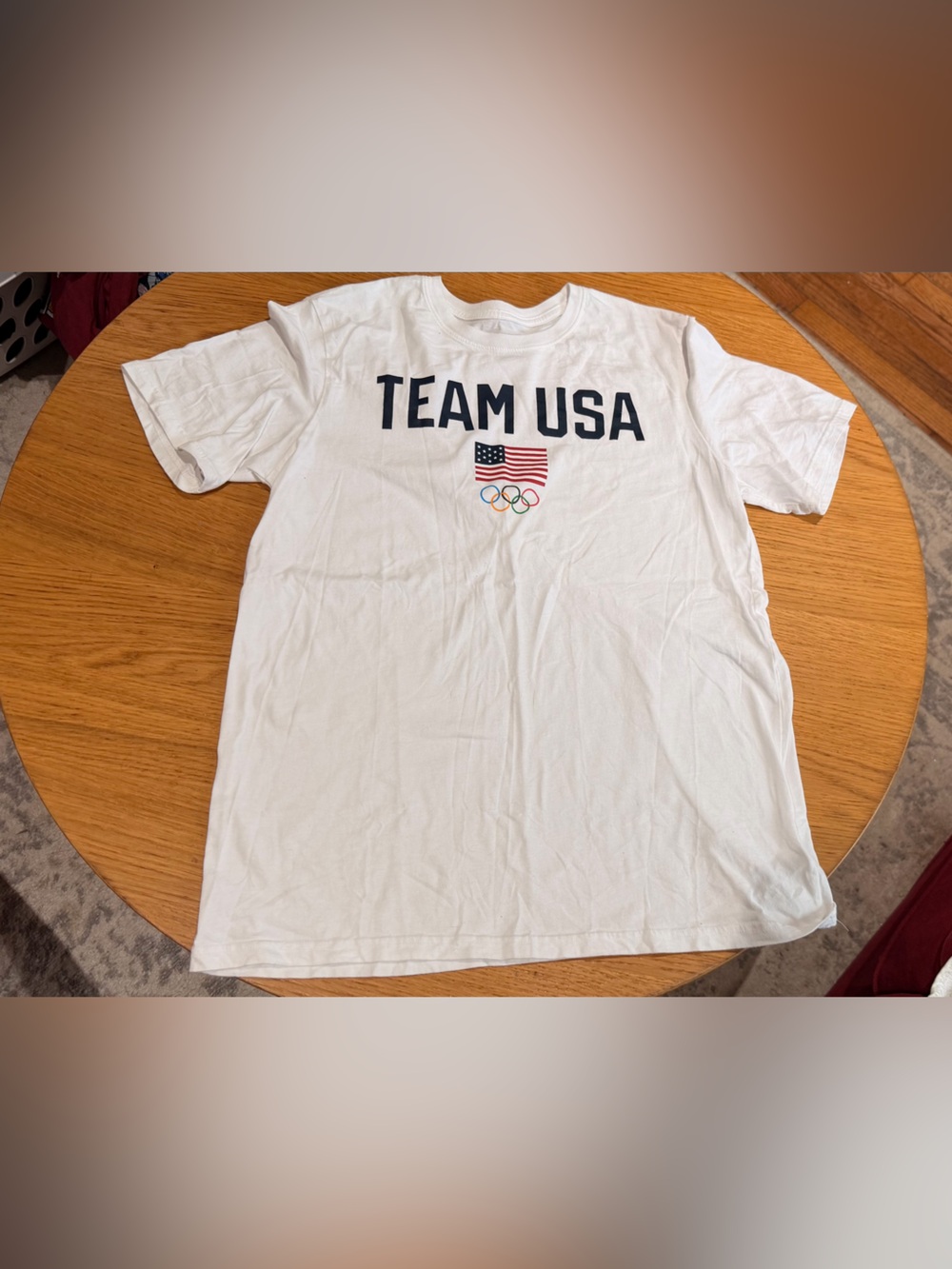 Team USA White Short Sleeve Logo Tee